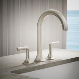 Kohler Occasion Deck-mount Bath Spout with Cane Design - Vibrant Brushed Nickel - image 2