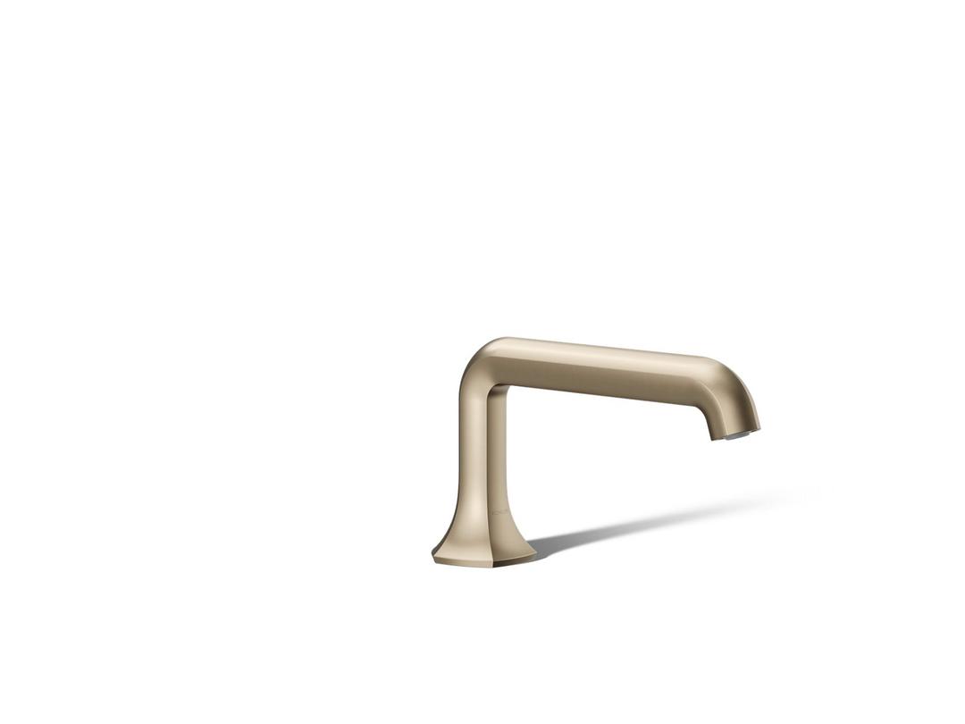Kohler Occasion Deck-mount Bath Spout with Straight Design - Vibrant Brushed Bronze by Kohler