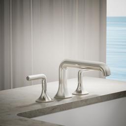 Kohler Occasion Deck-mount Bath Spout with Straight Design - Vibrant Polished Nickel - image 2