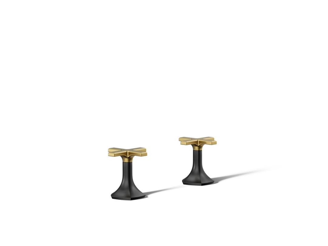 Occasion Deck-mount bath faucet handles with Cross design by Kohler