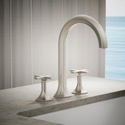 Occasion Deck-mount bath faucet handles with Cross design - image 2