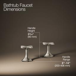 Occasion Deck-mount bath faucet handles with Cross design - image 3