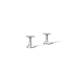 Kohler Occasion Deck-mount Bath Faucet Handles with Cross Design - Polished Chrome - image 1