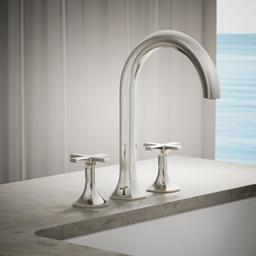 Occasion Deck-mount bath faucet handles with Cross design - image 2