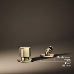 Kohler Occasion Deck-mount Handshower Holder and Two-way Diverter Valve - Vibrant French Gold - image 3