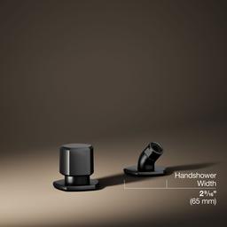 Kohler Occasion Deck-mount Handshower Holder and Two-way Diverter Valve - Matte Black - image 3