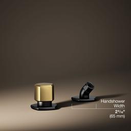 Kohler Occasion Deck-mount Handshower Holder and Two-way Diverter Valve - Matte Black with... - image 3