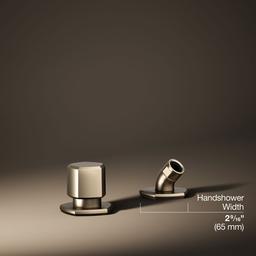 Kohler Occasion Deck-mount Handshower Holder and Two-way Diverter Valve - Vibrant Brushed Bronze - image 3