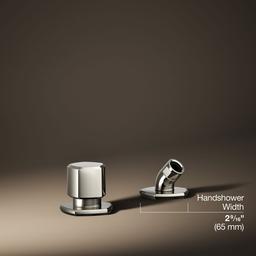 Kohler Occasion Deck-mount Handshower Holder and Two-way Diverter Valve - Vibrant Polished Nickel - image 3