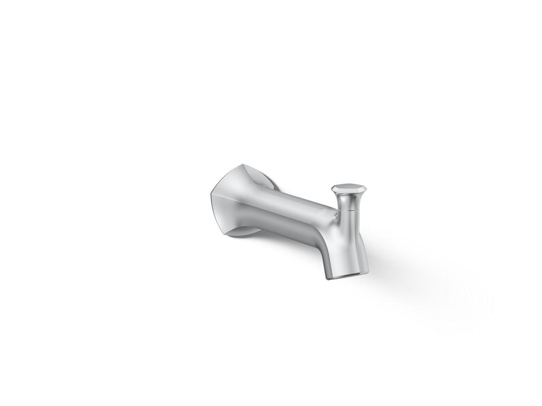 Kohler Occasion Wall-mount Bath Spout with Straight Design and Diverter - Polished Chrome by Kohler