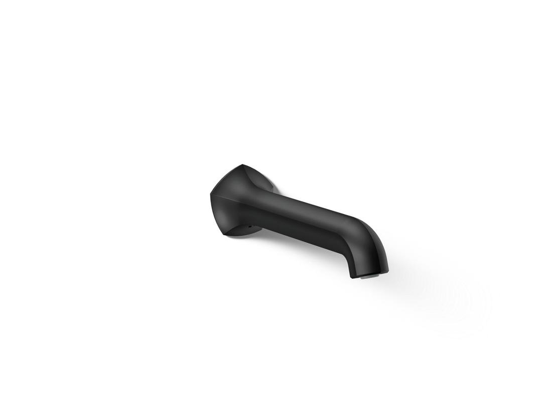 Kohler Occasion Wall-mount Bath Spout with Straight Design, 8'' - Matte Black by Kohler