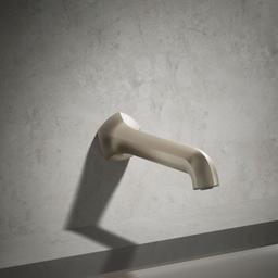 Kohler Occasion Wall-mount Bath Spout with Straight Design, 8'' - Vibrant Brushed Nickel - image 2