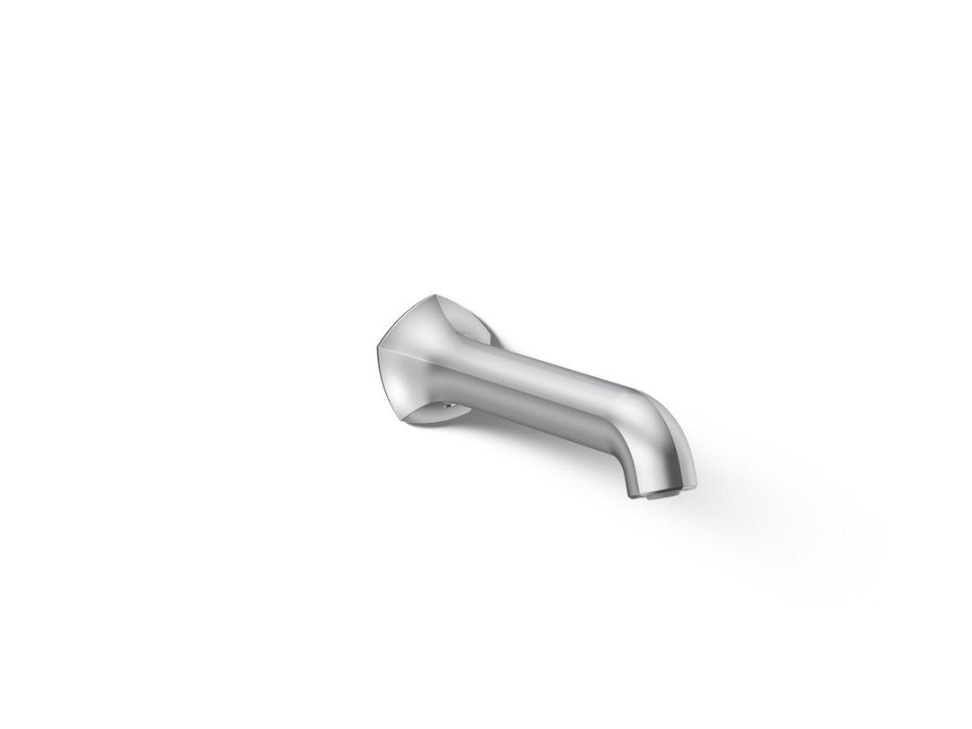Kohler Occasion Wall-mount Bath Spout with Straight Design, 8'' - Polished Chrome by Kohler