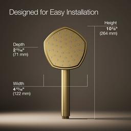 Kohler Occasion Single-function Handshower, 1.75 Gpm - Vibrant Brushed Moderne Brass - image 3