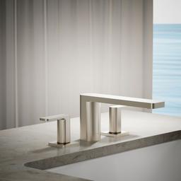 Kohler Parallel Deck-mount Bath Faucet - Vibrant Brushed Nickel - image 2