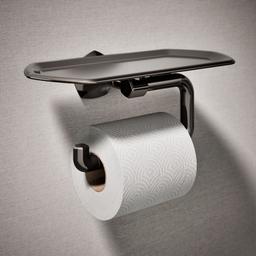 Kohler Occasion Toilet Paper Holder with Tray - Vibrant Titanium - image 2