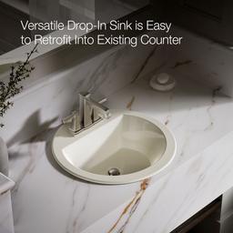 Bryant 19'' round drop-in bathroom sink - image 5