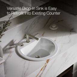 Bryant 19'' round drop-in bathroom sink - image 5