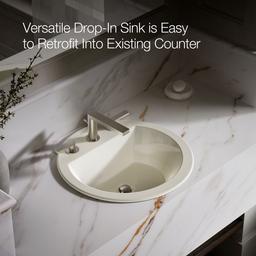 Bryant 19'' round drop-in bathroom sink - image 5