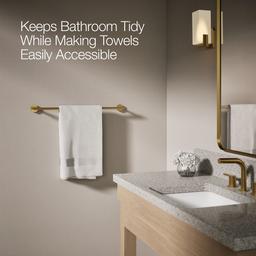 Elate 24'' towel bar - Vibrant Brushed Moderne Brass - image 4