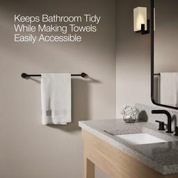 Elate 24'' towel bar - Matte Black - image 4