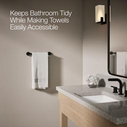 Elate 12'' towel bar - Matte Black - image 4