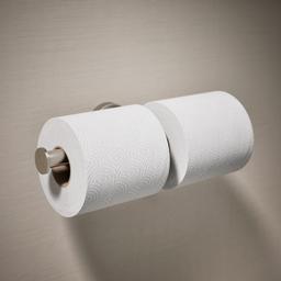 Elate Double toilet paper holder - Vibrant Brushed Nickel - image 2