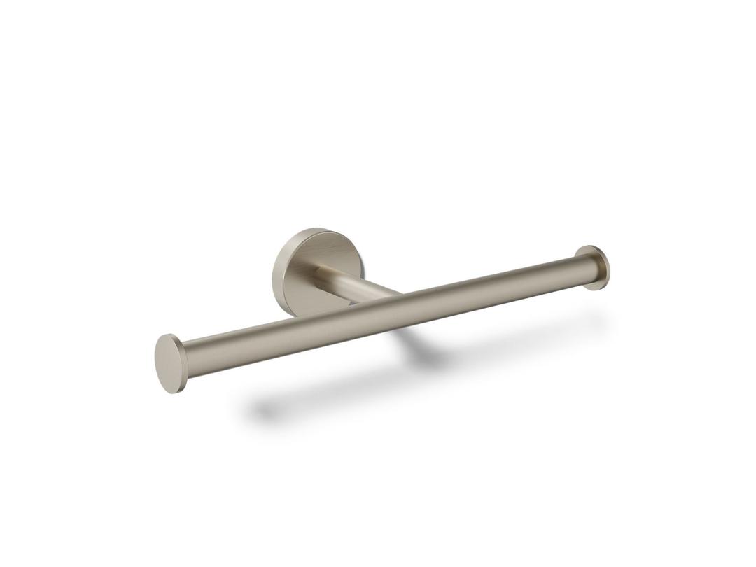 Elate Double toilet paper holder - Vibrant Brushed Nickel by Kohler