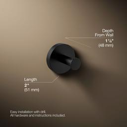 Elate Robe hook - Matte Black - image 3