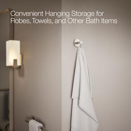 Elate Robe hook - Vibrant Brushed Nickel - image 4