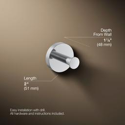 Elate Robe hook - Polished Chrome - image 3