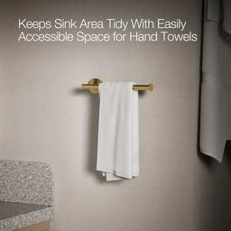 Elate 9'' towel arm - Vibrant Brushed Moderne Brass - image 4