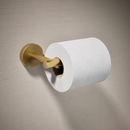 Elate Toilet paper holder - Vibrant Brushed Moderne Brass - image 2