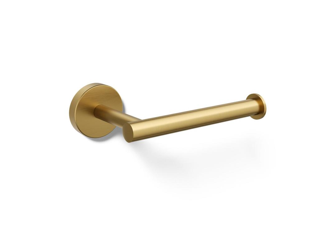 Elate Toilet paper holder - Vibrant Brushed Moderne Brass by Kohler