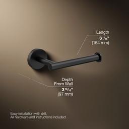 Elate Toilet paper holder - Matte Black - image 3