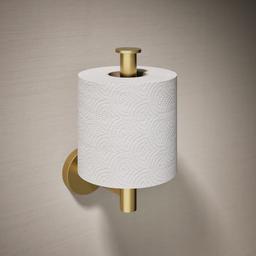 Elate Vertical toilet paper holder - Vibrant Brushed Moderne Brass - image 2
