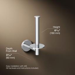 Elate Vertical toilet paper holder - Polished Chrome - image 3