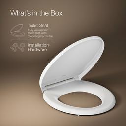 Glissade ReadyLatch Quiet-CloseE round-front toilet seat - image 6