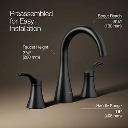 Simplice Widespread bathroom sink faucet, 0.5 gpm - image 3