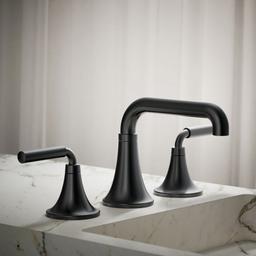 ToneE Widespread bathroom sink faucet, 0.5 gpm - Matte Black - image 2