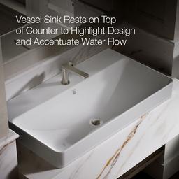 Vox 35-1/2'' rectangular vessel bathroom sink - image 5