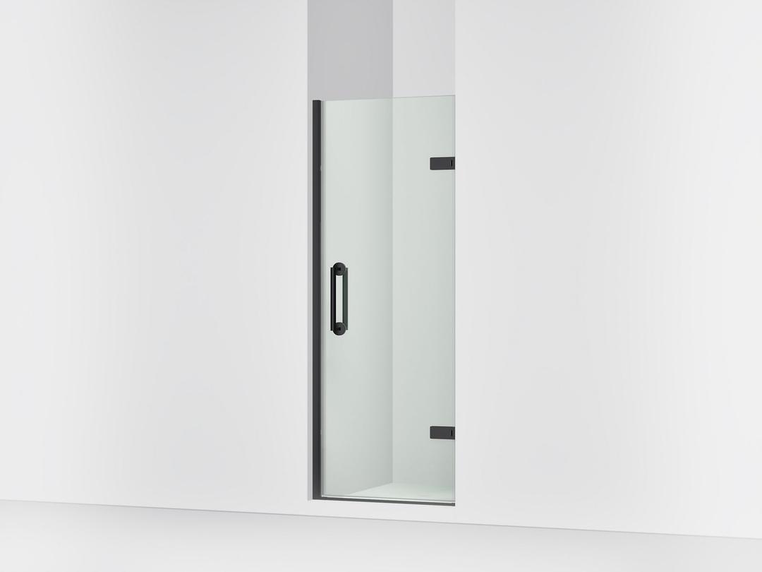 ComponentsE Frameless pivot shower door, 71-5/8'' H x 27-5/8 - 28-3/8'' W, with 3/8'' thick Crystal Clear glass by Kohler