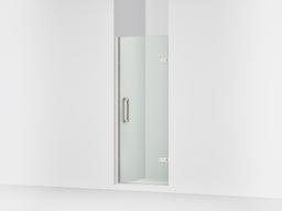 ComponentsE Frameless pivot shower door, 71-5/8'' H x 27-5/8 - 28-3/8'' W, with 3/8'' thick Crystal Clear glass - image 1