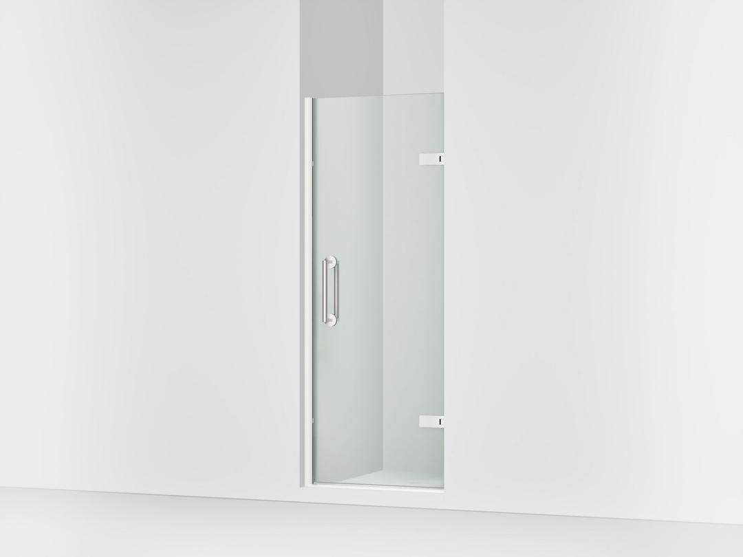 ComponentsE Frameless pivot shower door, 71-5/8'' H x 27-5/8 - 28-3/8'' W, with 3/8'' thick Crystal Clear glass by Kohler