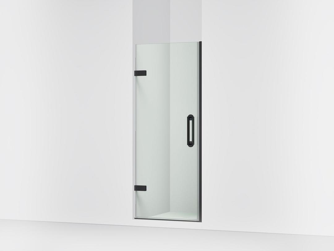 ComponentsE Frameless pivot shower door, 71-5/8'' H x 29-5/8 - 30-3/8'' W, with 3/8'' thick Crystal Clear glass by Kohler