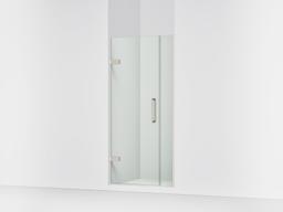 ComposedE Frameless pivot shower door, 71-9/16'' H x 33-5/8 - 34-3/8'' W, with 3/8'' thick Crystal Clear glass - image 1