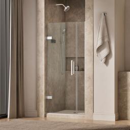 ComposedE Frameless pivot shower door, 71-9/16'' H x 33-5/8 - 34-3/8'' W, with 3/8'' thick Crystal Clear glass - image 2
