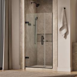 ComposedE Frameless pivot shower door, 71-9/16'' H x 39-5/8 - 40-3/8'' W, with 3/8'' thick Crystal Clear glass - image 2