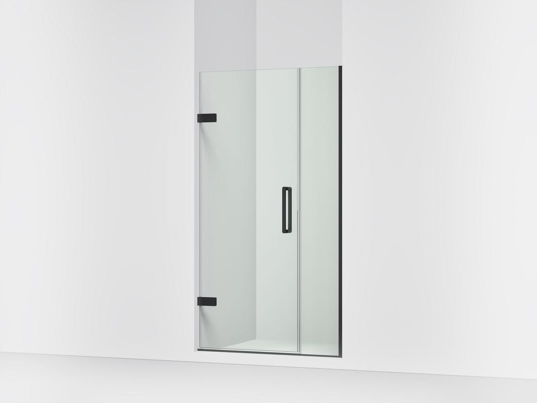 ComposedE Frameless pivot shower door, 71-9/16'' H x 39-5/8 - 40-3/8'' W, with 3/8'' thick Crystal Clear glass by Kohler