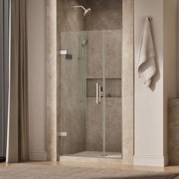 ComposedE Frameless pivot shower door, 71-9/16'' H x 39-5/8 - 40-3/8'' W, with 3/8'' thick Crystal Clear glass - image 2